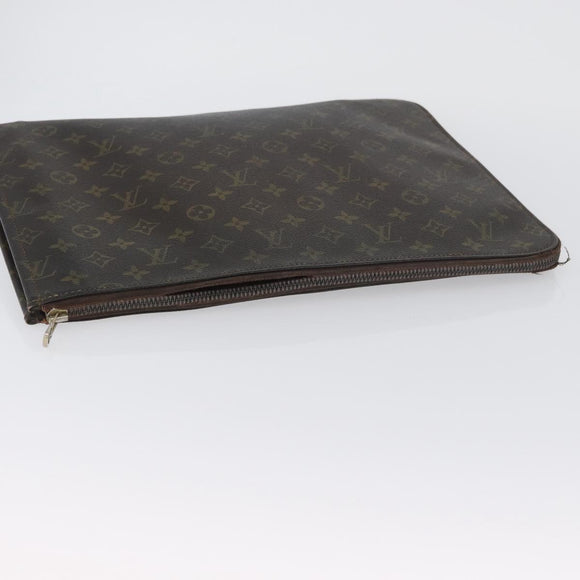 LOUIS VUITTON Monogram Posh Documents Briefcase M53457 LV Auth ti3808