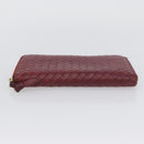 BOTTEGA VENETA INTRECCIATO Wallet Leather 2 Set Black Red Auth ti3810-15