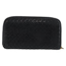 BOTTEGA VENETA INTRECCIATO Wallet Leather 2 Set Black Red Auth ti3810-3