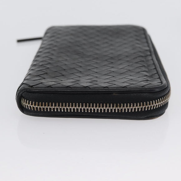 BOTTEGA VENETA INTRECCIATO Wallet Leather 2 Set Black Red Auth ti3810