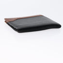 Christian Dior Wallet Leather 3 Set Bordeaux Navy gold Auth ti3813-7