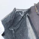 BALLY Chain Shoulder Bag Leather Gray Gold Auth ti3817-20
