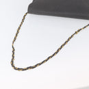 BALLY Chain Shoulder Bag Leather Gray Gold Auth ti3817-7