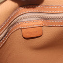 CELINE Macadam Canvas Clutch Bag PVC Leather Black Gold Auth ti3818-15