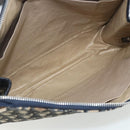 Christian Dior Trotter Canvas Clutch Bag Navy Silver Auth ti3819-9