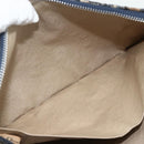 Christian Dior Trotter Canvas Clutch Bag Navy Silver Auth ti3819-12