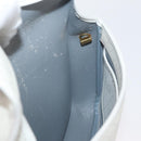 Christian Dior Honeycomb Canvas Shoulder Bag PVC White Gold Auth ti3821-18