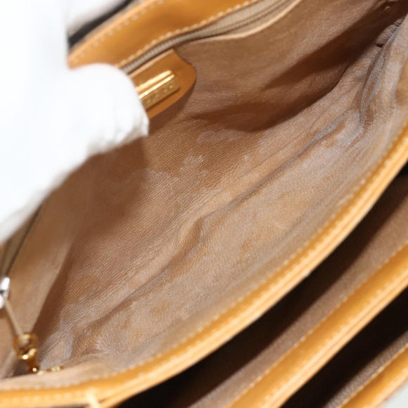 GUCCI Micro GG Supreme Shoulder Bag PVC Brown Gold 001 116 0917 Auth ti3822