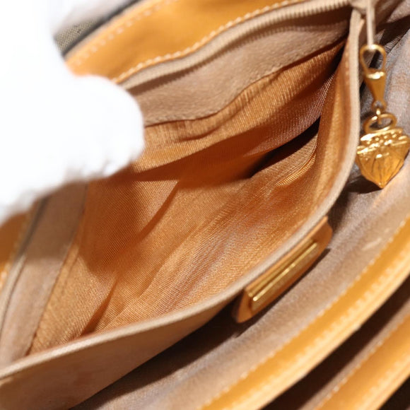GUCCI Micro GG Supreme Shoulder Bag PVC Brown Gold 001 116 0917 Auth ti3822