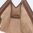 GUCCI GG Supreme Web Sherry Line Clutch Bag PVC Beige 89 01 002 Auth ti3823-16
