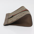 GUCCI GG Supreme Web Sherry Line Clutch Bag PVC Beige 89 01 002 Auth ti3823-4