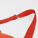 PRADA Hand Bag Nylon 2way Orange Silver Auth ti3826-15
