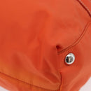PRADA Hand Bag Nylon 2way Orange Silver Auth ti3826-16