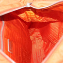 PRADA Hand Bag Nylon 2way Orange Silver Auth ti3826-22