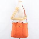 PRADA Hand Bag Nylon 2way Orange Silver Auth ti3826-26