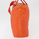 PRADA Hand Bag Nylon 2way Orange Silver Auth ti3826-3