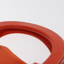 PRADA Hand Bag Nylon 2way Orange Silver Auth ti3826-14