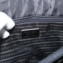 PRADA Business Bag Nylon Black Silver Auth ti3827-18
