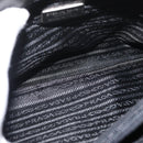 PRADA Business Bag Nylon Black Silver Auth ti3827-11