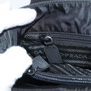 PRADA Business Bag Nylon Black Silver Auth ti3827-25
