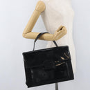 PRADA Business Bag Nylon Black Silver Auth ti3827-27