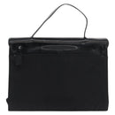 PRADA Business Bag Nylon Black Silver Auth ti3827-2