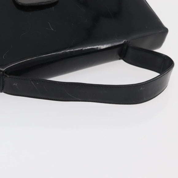 PRADA Business Bag Nylon Black Silver Auth ti3827