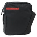 PRADA Sports Shoulder Bag Nylon Black Silver Auth ti3828-1