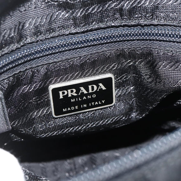 PRADA Sports Shoulder Bag Nylon Black Silver Auth ti3828