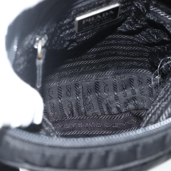 PRADA Sports Shoulder Bag Nylon Black Silver Auth ti3828