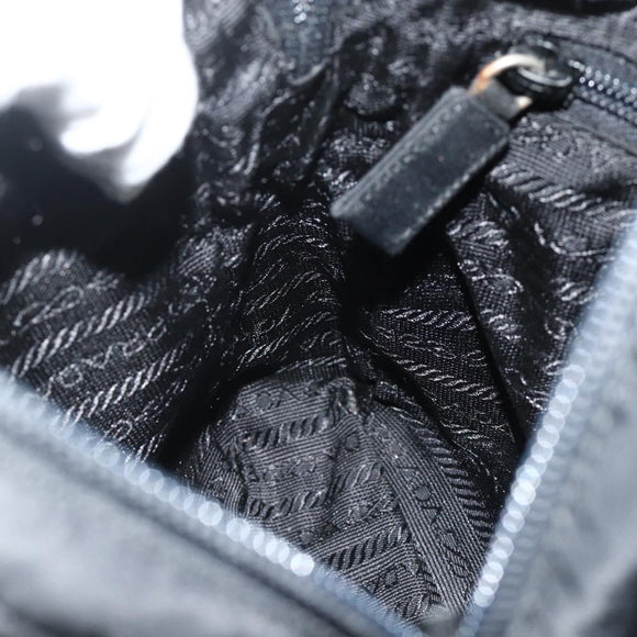 PRADA Sports Shoulder Bag Nylon Black Silver Auth ti3828