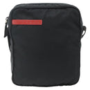 PRADA Sports Shoulder Bag Nylon Black Silver Auth ti3828-13