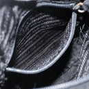 PRADA Sports Shoulder Bag Nylon Black Silver Auth ti3828-22