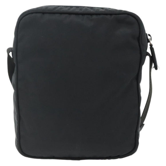 PRADA Sports Shoulder Bag Nylon Black Silver Auth ti3828