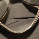 PRADA Canapa MM Hand Bag Canvas 2way Khaki Gold Auth ti3829-23