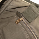 PRADA Canapa MM Hand Bag Canvas 2way Khaki Gold Auth ti3829-24