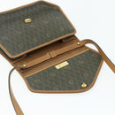 Christian Dior Honeycomb Canvas Shoulder Bag PVC Khaki Gold Auth ti3832-10