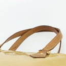LOUIS VUITTON Monogram Vernis Houston Hand Bag Beige M91004 LV Auth ti3833-8