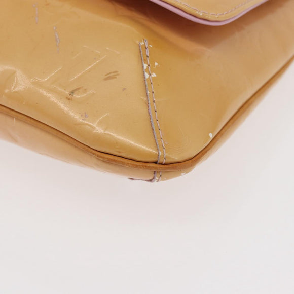 LOUIS VUITTON Vernis Thompson Street Bag Marshmallow Pink M91070 Auth ti3834