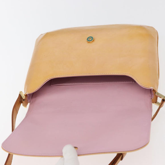 LOUIS VUITTON Vernis Thompson Street Bag Marshmallow Pink M91070 Auth ti3834