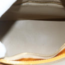 LOUIS VUITTON Monogram Vernis Houston Hand Bag Beige M91004 LV Auth ti3835-16
