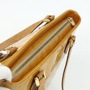 LOUIS VUITTON Monogram Vernis Houston Hand Bag Beige M91004 LV Auth ti3835-6
