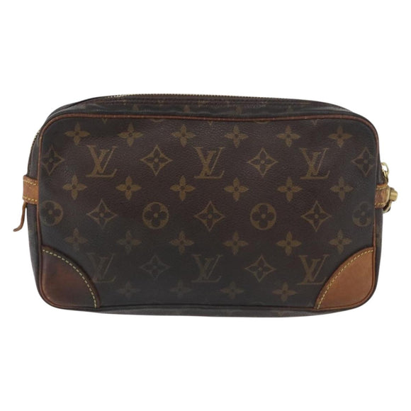 LOUIS VUITTON Monogram Marly Dragonne GM Clutch Bag M51825 LV Auth ti3836