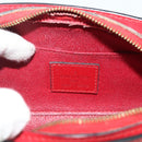 LOUIS VUITTON Epi Dauphine PM Pouch Castilian Red M48447 LV Auth ti3837-9