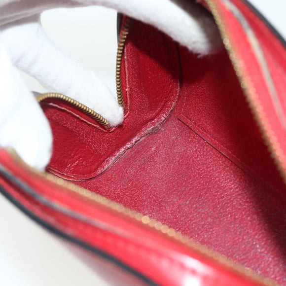 LOUIS VUITTON Epi Dauphine PM Pouch Castilian Red M48447 LV Auth ti3837