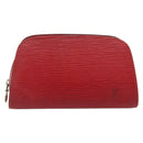LOUIS VUITTON Epi Dauphine PM Pouch Castilian Red M48447 LV Auth ti3837-13