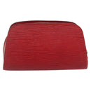 LOUIS VUITTON Epi Dauphine PM Pouch Castilian Red M48447 LV Auth ti3837-2