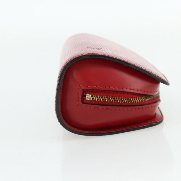 LOUIS VUITTON Epi Dauphine PM Pouch Castilian Red M48447 LV Auth ti3837