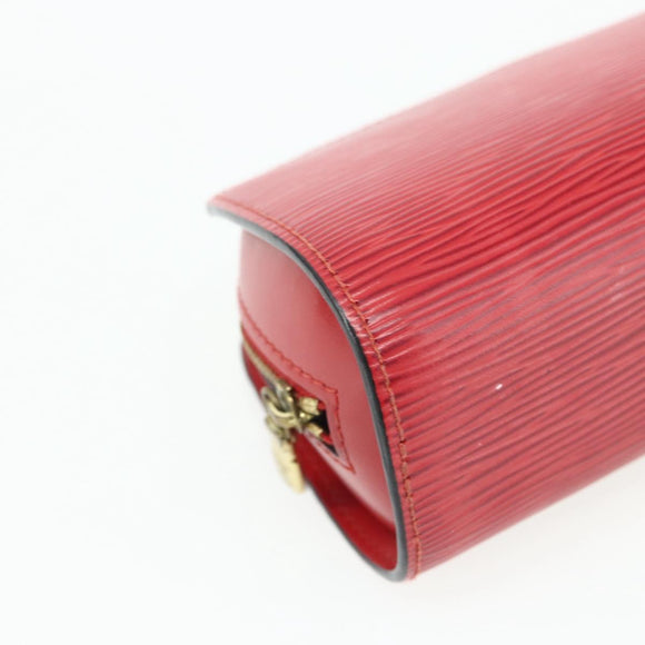 LOUIS VUITTON Epi Dauphine PM Pouch Castilian Red M48447 LV Auth ti3837