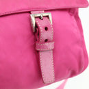 PRADA Shoulder Bag Nylon Pink Silver Auth ti3838-18